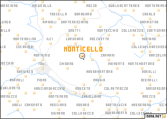 map of Monticello