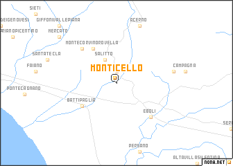 map of Monticello