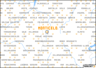 map of Monticelo