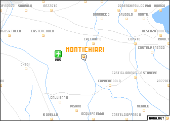 map of Montichiari