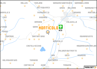 map of Monticolo
