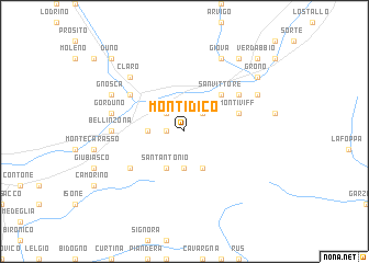 map of Monti di Cò