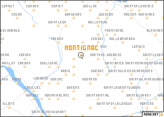 map of Montignac