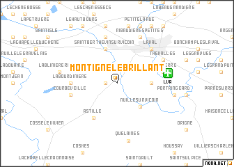 map of Montigné-le-Brillant