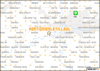 map of Montignies-le-Tilleul