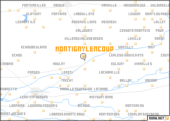 map of Montigny-Lencoup