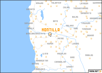 map of Montilla