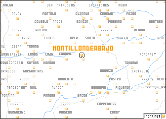 map of Montillón de Abajo