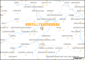 map of Montilly-sur-Noireau