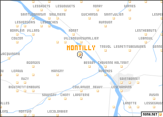 map of Montilly