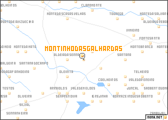 map of Montinho das Galhardas