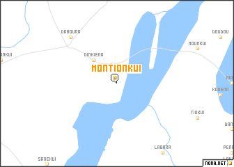 map of Montionkui