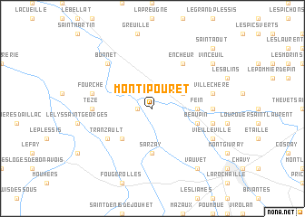 map of Montipouret