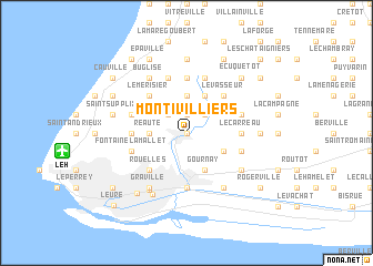 map of Montivilliers