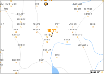 map of Monti