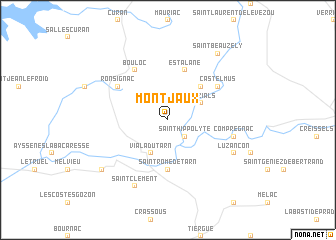 map of Montjaux