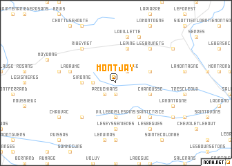 map of Montjay