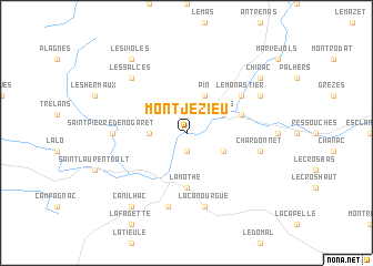 map of Montjézieu