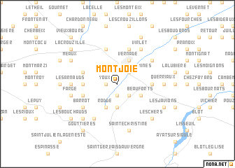 map of Montjoie