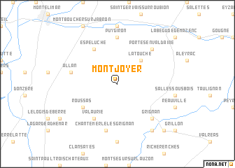 map of Montjoyer