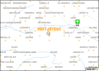 map of Mont Joyeux
