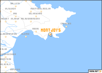 map of Montjoys