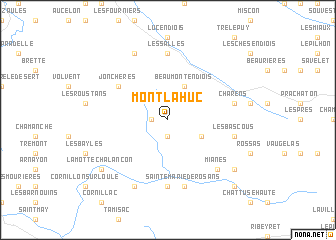 map of Montlahuc