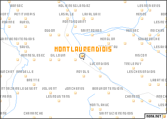 map of Montlaur-en-Diois