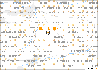 map of Montliaux