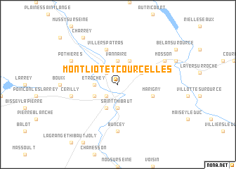 map of Montliot-et-Courcelles