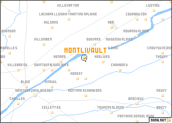 map of Montlivault