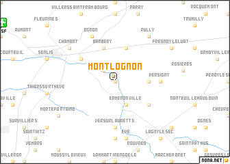 map of Montlognon