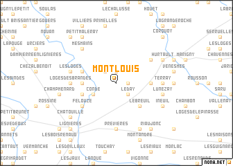 map of Montlouis