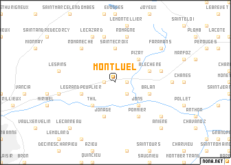 map of Montluel