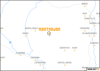 map of Montmajor