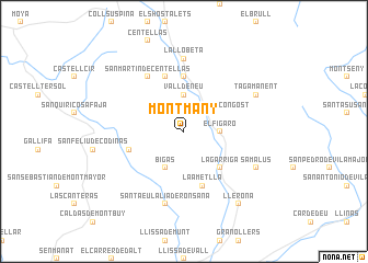 map of Montmany