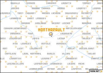 map of Montmarault