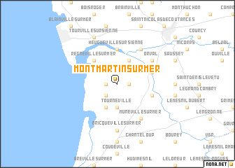map of Montmartin-sur-Mer