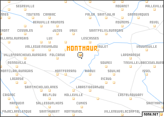 map of Montmaur