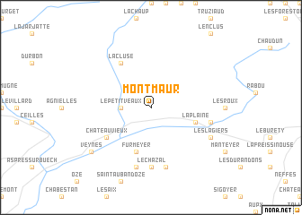 map of Montmaur
