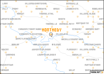 map of Montmédy