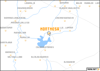 map of Montmesa