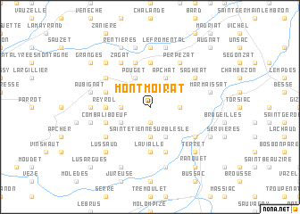 map of Montmoirat