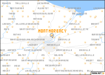 map of Montmorency