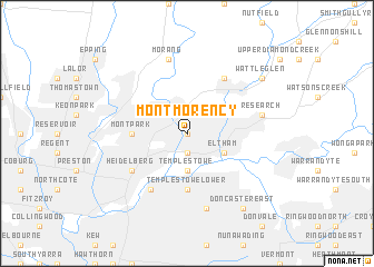 map of Montmorency