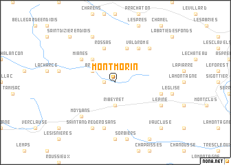 map of Montmorin