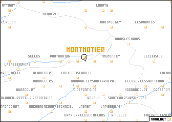 map of Montmotier