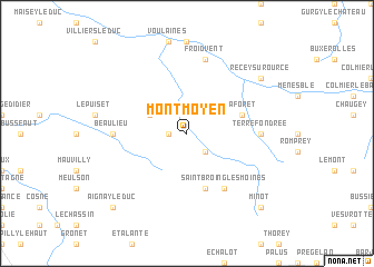 map of Montmoyen