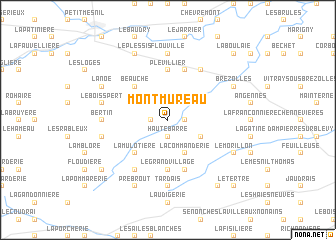 map of Montmureau