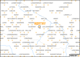 map of Montmy